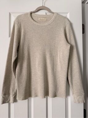 Imogene + Willie Men’s Cream Thermal Crewneck thermal